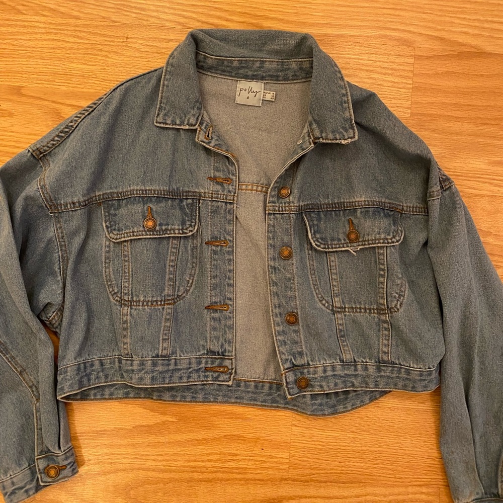 Princess polly cropped jean jacket